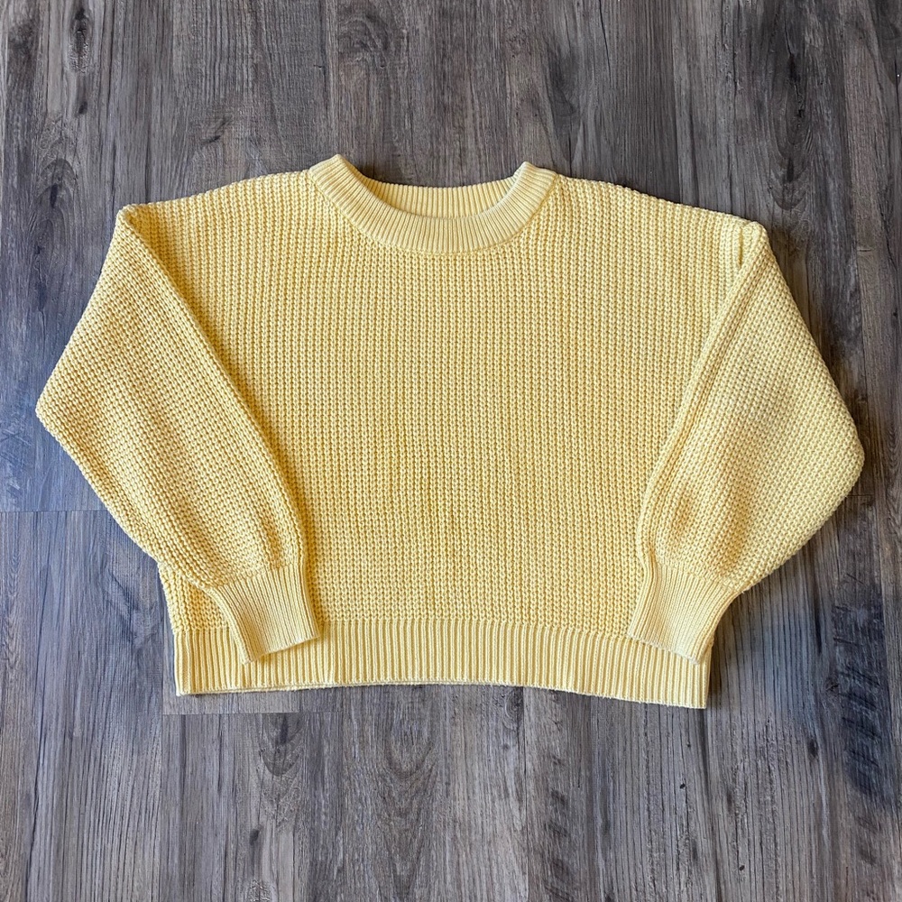 Old Navy Yellow Cozy Knit Sweater: Women’s XL